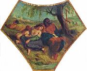 Eugene Delacroix Babylonische Gefangenschaft France oil painting artist